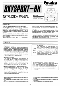 Handleiding Futaba FP-6VH RC Controller