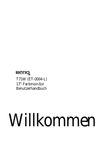 Bedienungsanleitung BenQ T71W LCD monitor