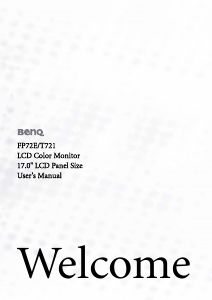 Manual BenQ T721 LCD Monitor