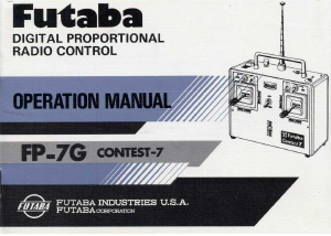 Manual Futaba FP-7G RC Controller