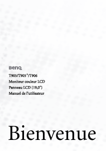 Mode d’emploi BenQ T905 Moniteur LCD