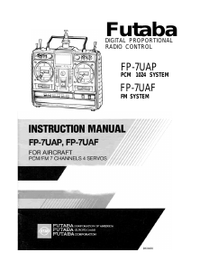 Handleiding Futaba FP-7UAP RC Controller