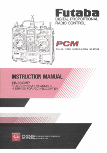 Handleiding Futaba FP-8SGHP RC Controller