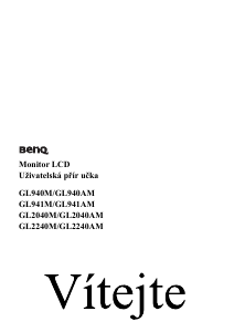 Manuál BenQ GL2240M LED monitor