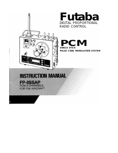 Manual Futaba FP-8SSAP RC Controller
