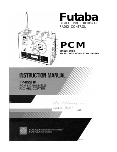 Manual Futaba FP-8SSHP RC Controller