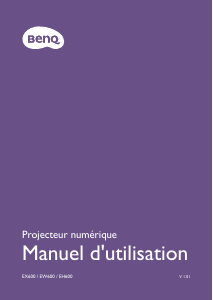 Mode d’emploi BenQ EW600 Projecteur