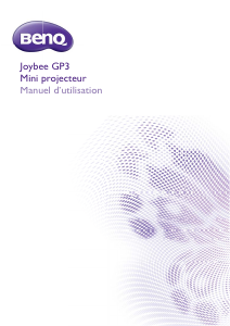 Mode d’emploi BenQ GP3 Projecteur