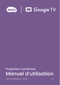 Mode d’emploi BenQ GP520 Projecteur