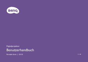 Bedienungsanleitung BenQ GV10 Projektor