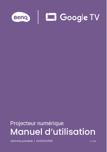 Mode d’emploi BenQ GV50 Projecteur