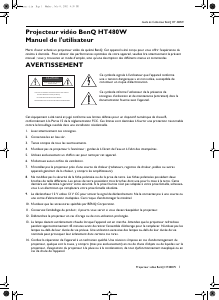 Mode d’emploi BenQ HT480W Projecteur