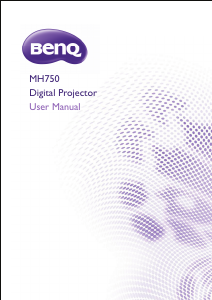 Handleiding BenQ MH750 Beamer