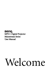 Handleiding BenQ MP511 Beamer