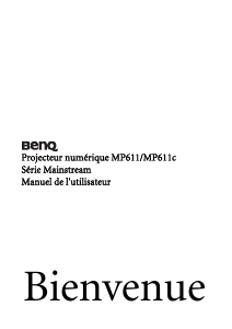 Mode d’emploi BenQ MP611 Projecteur
