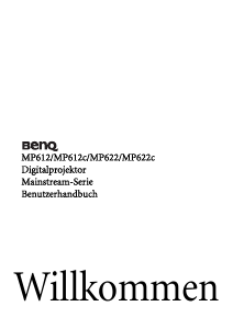 Bedienungsanleitung BenQ MP612C Projektor