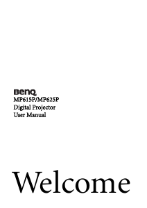 Handleiding BenQ MP615P Beamer
