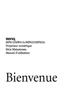 Mode d’emploi BenQ MP622 Projecteur