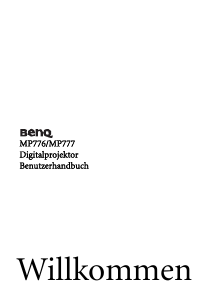 Bedienungsanleitung BenQ MP776 Projektor
