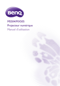 Mode d’emploi BenQ MS504 Projecteur