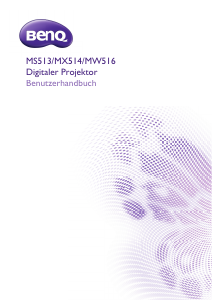 Bedienungsanleitung BenQ MS513 Projektor