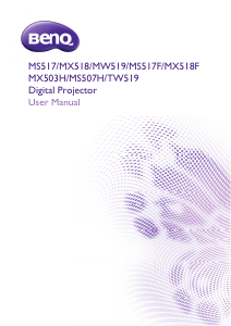 Handleiding BenQ MS517 Beamer