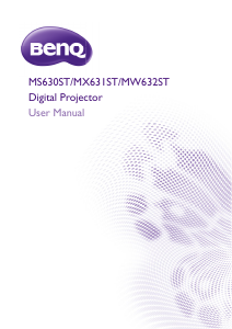 Handleiding BenQ MW632ST Beamer