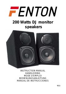 Manual de uso Fenton DJ monitor Altavoz