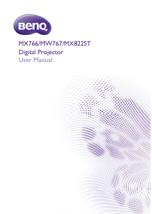 Handleiding BenQ MW767 Beamer
