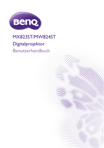 Bedienungsanleitung BenQ MW824ST Projektor