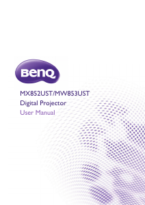 Handleiding BenQ MW853UST Beamer