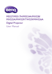 Handleiding BenQ MX528 Beamer