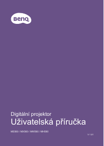 Manuál BenQ MX560 Projektor