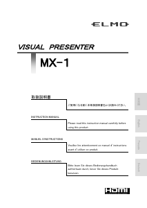 Manual Elmo MX-1 Document Camera