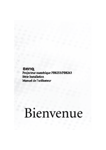 Mode d’emploi BenQ PB8253 Projecteur