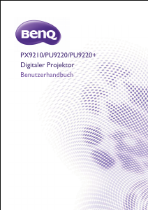 Bedienungsanleitung BenQ PU9220 Projektor