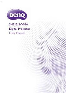 Bruksanvisning BenQ SH915 Projektor