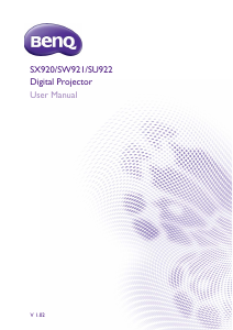Handleiding BenQ SW921 Beamer