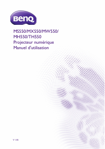 Mode d’emploi BenQ TH550 Projecteur