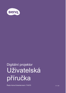 Manuál BenQ TH575 Projektor