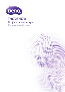 Mode d’emploi BenQ TH670 Projecteur