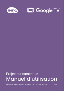 Mode d’emploi BenQ TK705STi Projecteur