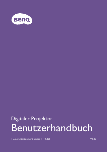 Bedienungsanleitung BenQ TK850 Projektor