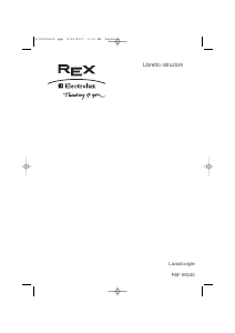 Manuale Electrolux-Rex RSF66040 Lavastoviglie