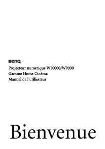Mode d’emploi BenQ W10000 Projecteur