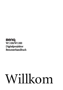 Bedienungsanleitung BenQ W1100 Projektor
