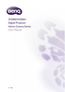 Handleiding BenQ W2000 Beamer