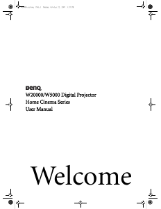 Handleiding BenQ W20000 Beamer