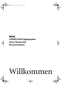 Bedienungsanleitung BenQ W20000 Projektor