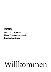 Bedienungsanleitung BenQ W500 Projektor